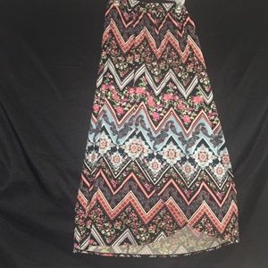 1XL/XL - Colorful Maxi Skirt NWOT